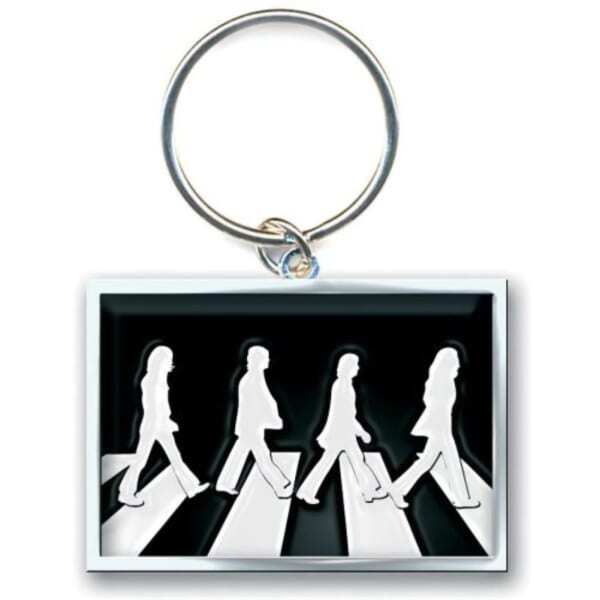 The Beatles Abbey Road Crossing Die Cut Keyring