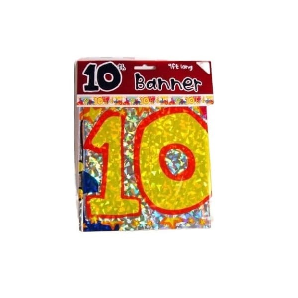 10th Birthday Banner