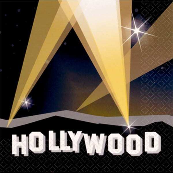 Hollywood 2 Ply Disposable Napkins (Pack of 16)