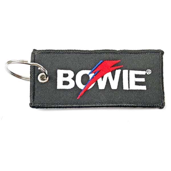 David Bowie Flash Double Sided Patch Keyring