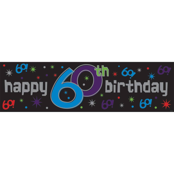 Giant 60th Birthday Banner