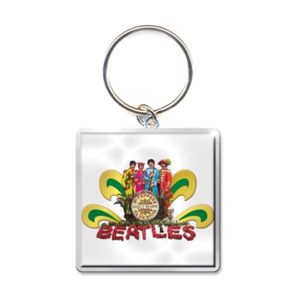 The Beatles Sgt Pepper Naked Photo Print Keyring