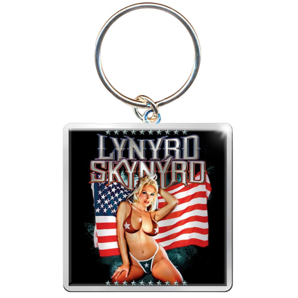 Lynyrd Skynyrd American Flag Keyring