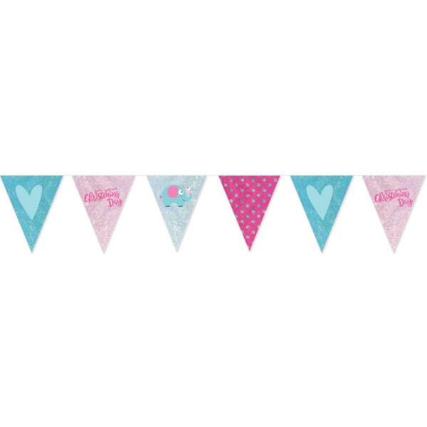 Amscan On Your Christening Day Pennant Banner