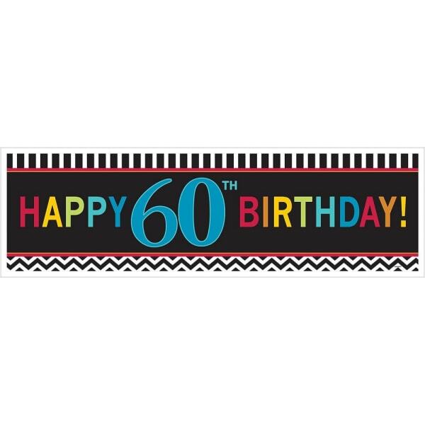 Amscan Giant 60th Birthday Banner