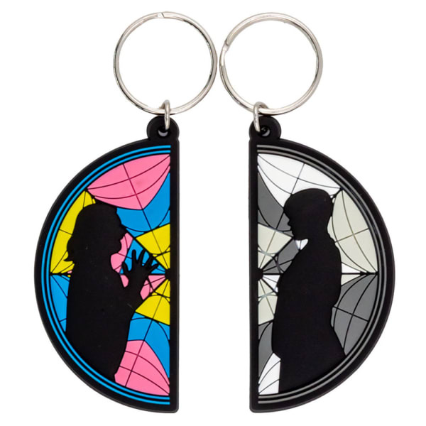 Wednesday Window PVC Friendship Keyring (Pack of 2)