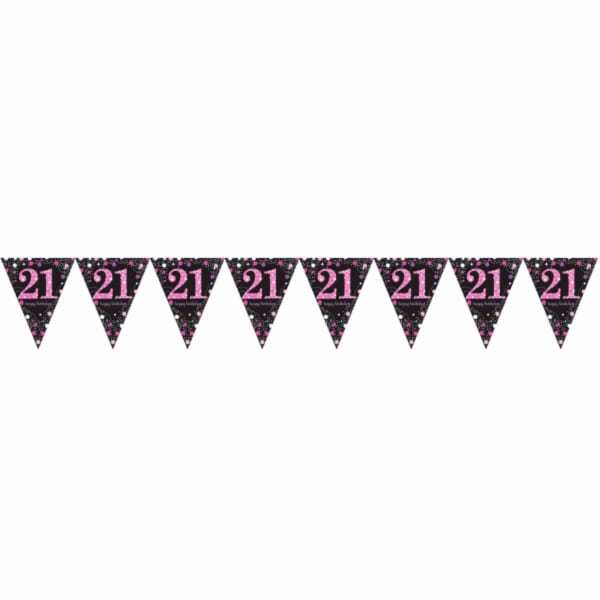 Amscan Sparkling Celebration 21st Birthday Bunting