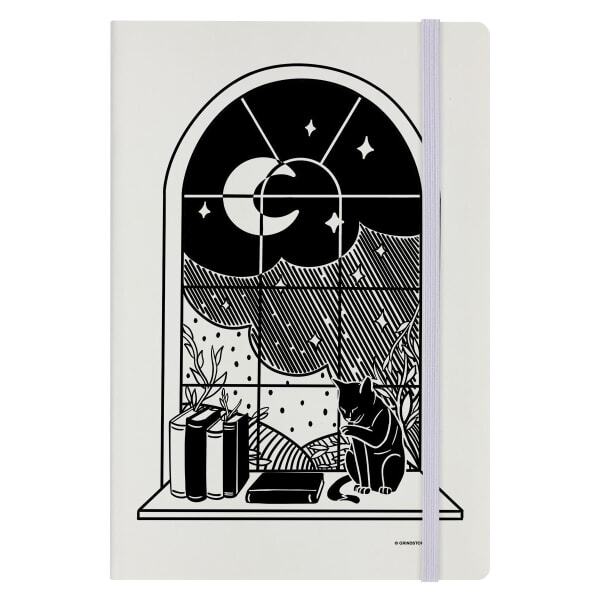 Grindstore Moon Familiar Hard Cover A5 Notebook