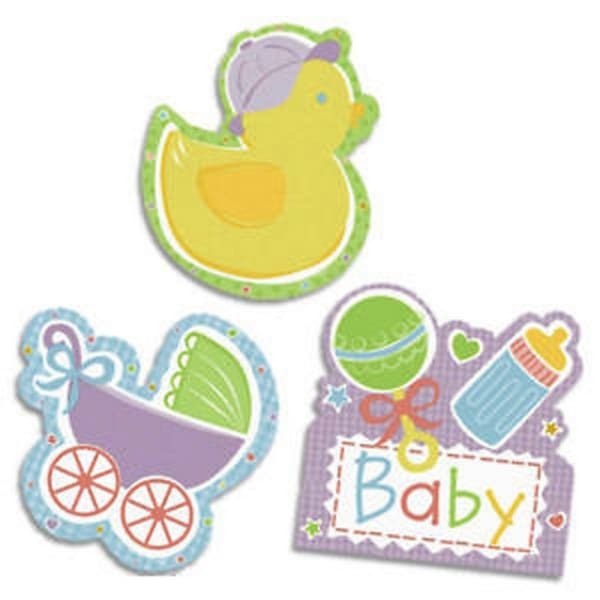 Amscan Baby Shower Cut-Out Decorations