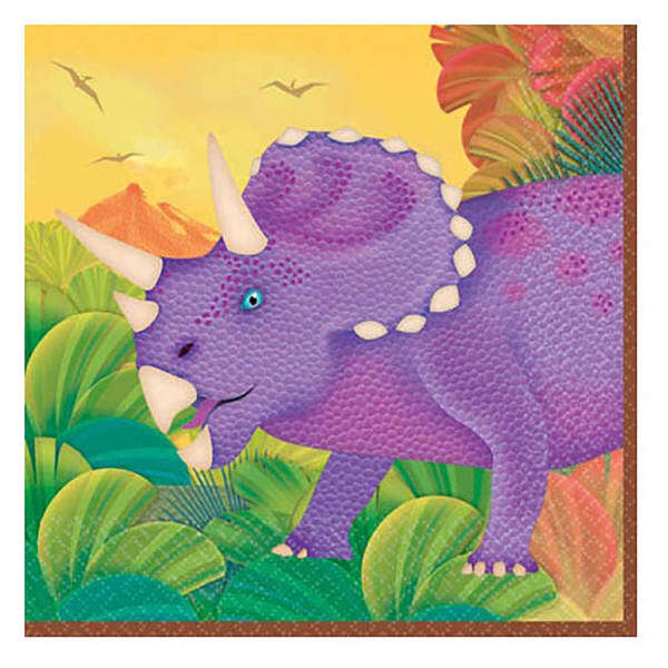 Amscan Prehistoric Dinosaurs Napkins (Pack of 16)