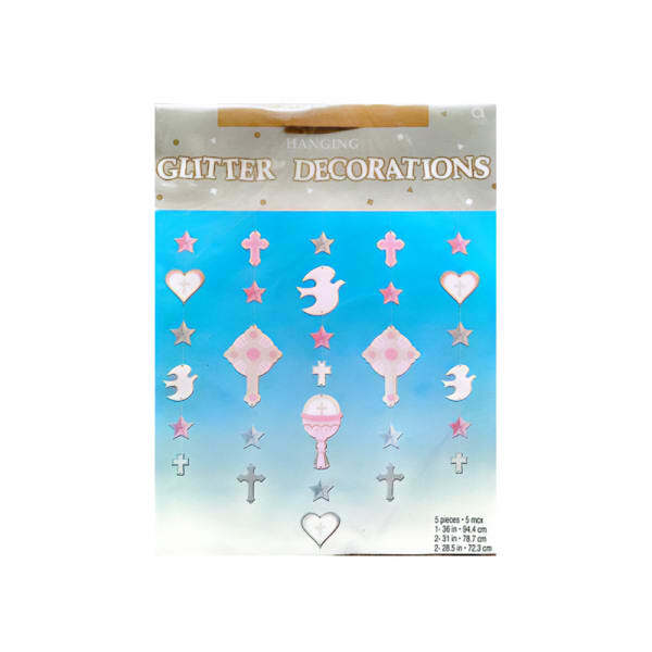 Amscan Glitter Hanging Decoration (Pack of 5)