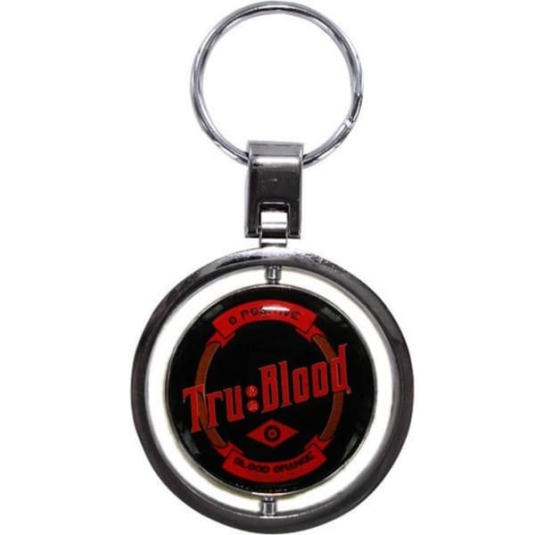 True Blood Bottle Label Spinner Keyring