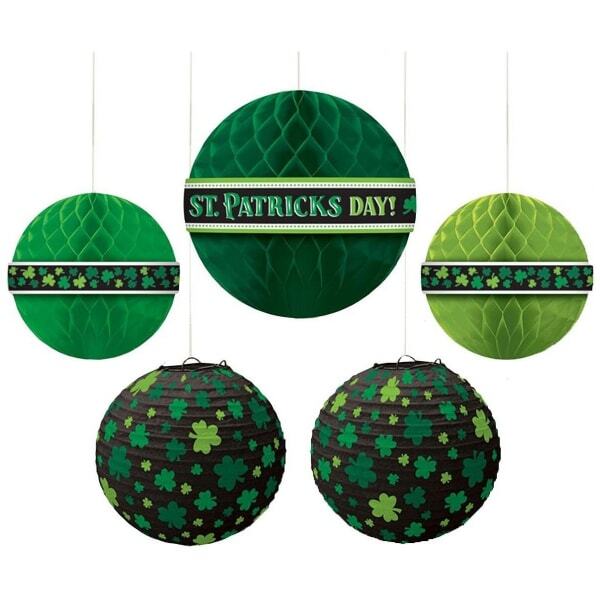 Amscan St Patricks Day Hanging Decoration (Pack of 5)