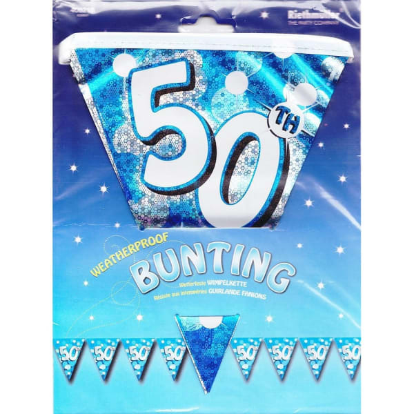 Amscan Foil Sparkle 50th Birthday Bunting