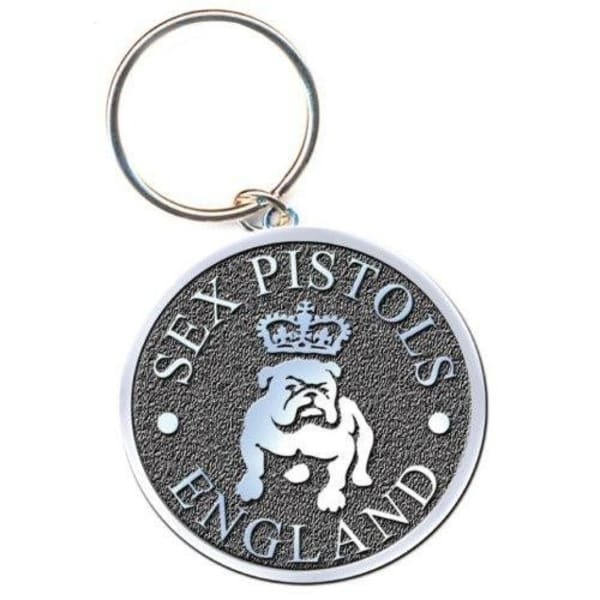 Sex Pistols Bulldog Enamel Keyring