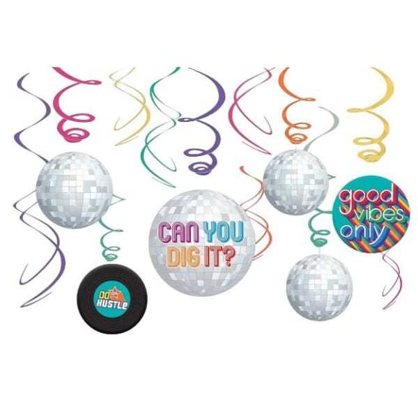 Amscan Good Vibes Swirl Hanging Decoration (Pack of 12)