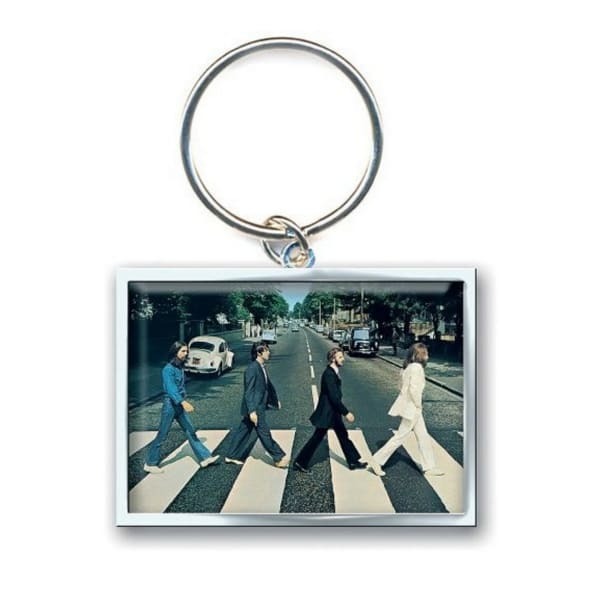 The Beatles Abbey Road Crossing Photo Print Keyring