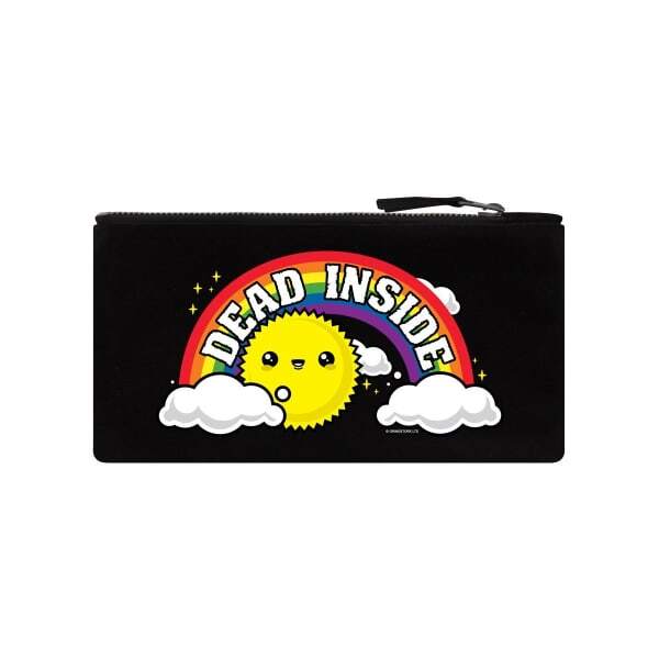 Grindstore Dead Inside Canvas Pencil Case