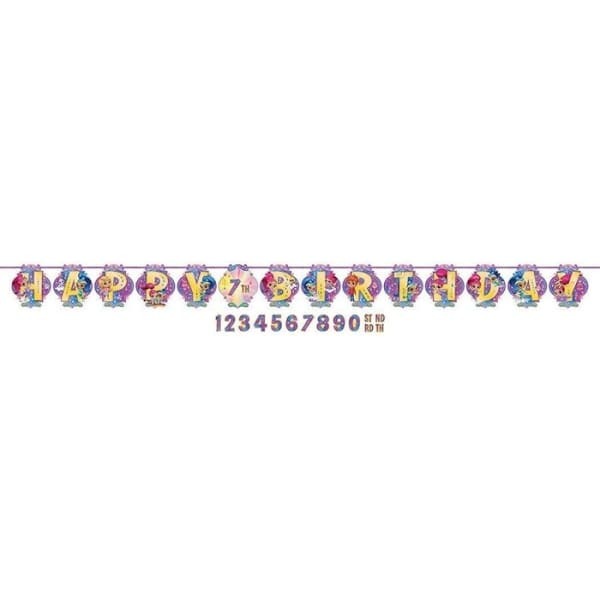 Amscan Letters Happy Birthday Banner