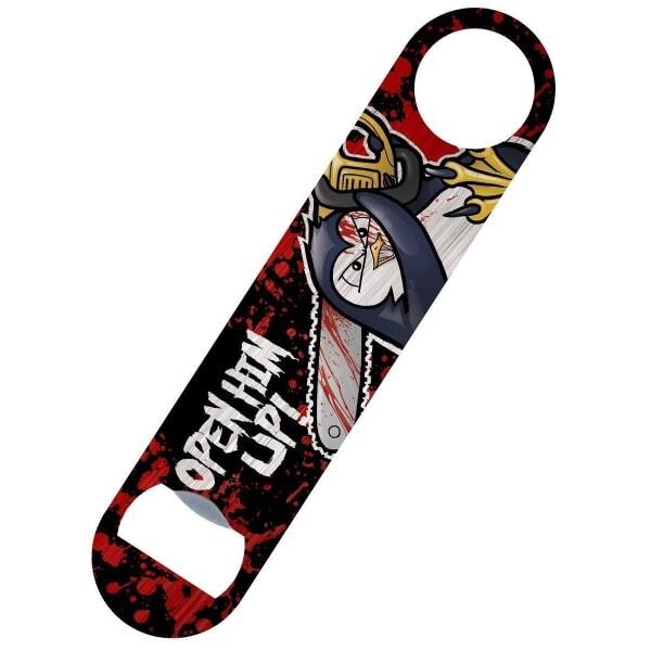 Psycho Penguin Open Him Up Bar Blade Bottle Opener