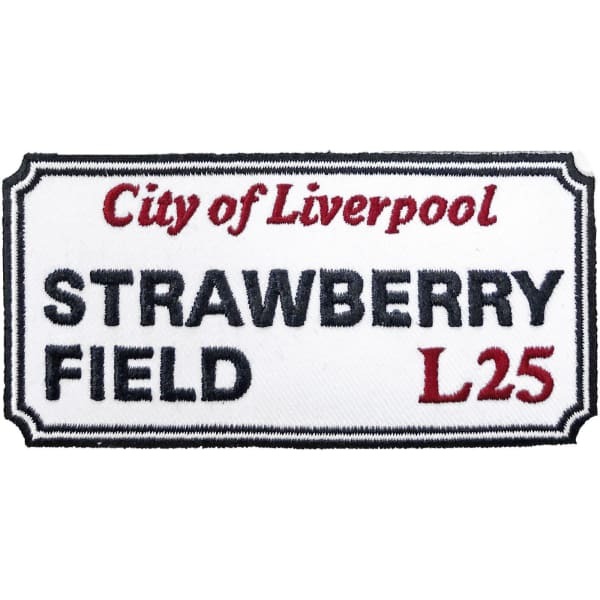 Generic Strawberry Field, Liverpool Sign Road Sign Patch