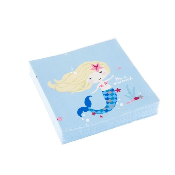 Amscan Be A Mermaid 2 Ply Napkins (Pack of 20)