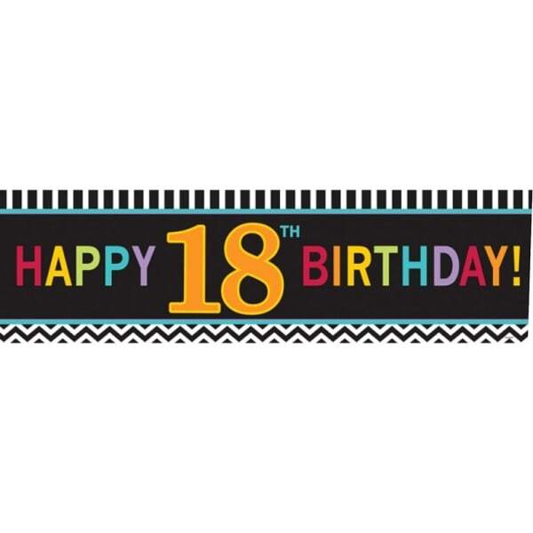 Amscan Happy 18th Birthday Giant Banner