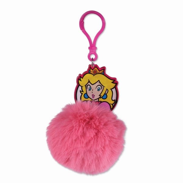 Super Mario Pom Pom Princess Peach Keyring