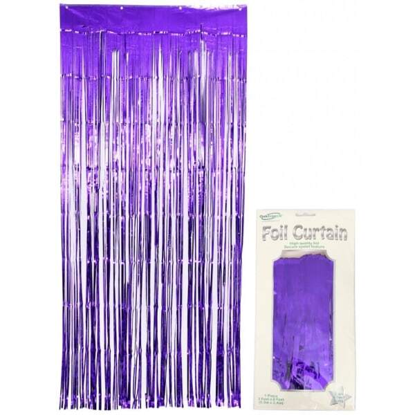 Oaktree Foil Metallic Door Curtain