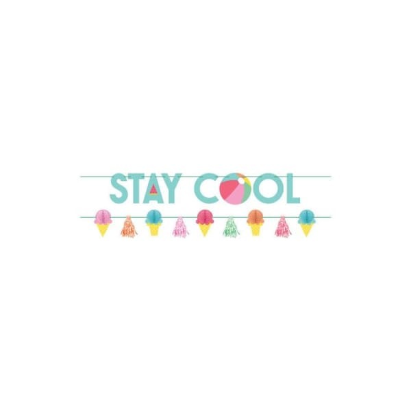 Amscan Stay Cool Letter Summer Banner