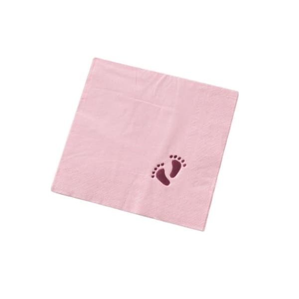 Baby Foot Celebration Napkins (Pack of 15)