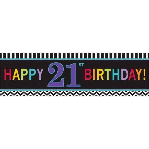 Amscan Giant 21st Birthday Banner