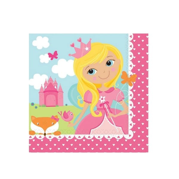 Amscan Woodland Princess Napkins (Pack of 16)