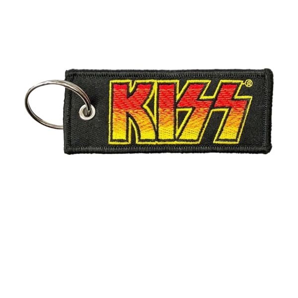 Kiss Double Sided Patch Logo Keyring