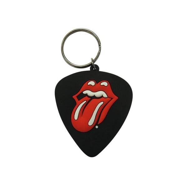 The Rolling Stones Plectrum Rubber Keyring