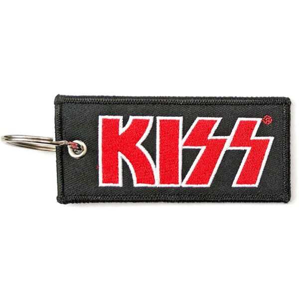 Kiss Double Sided Patch Logo Keyring