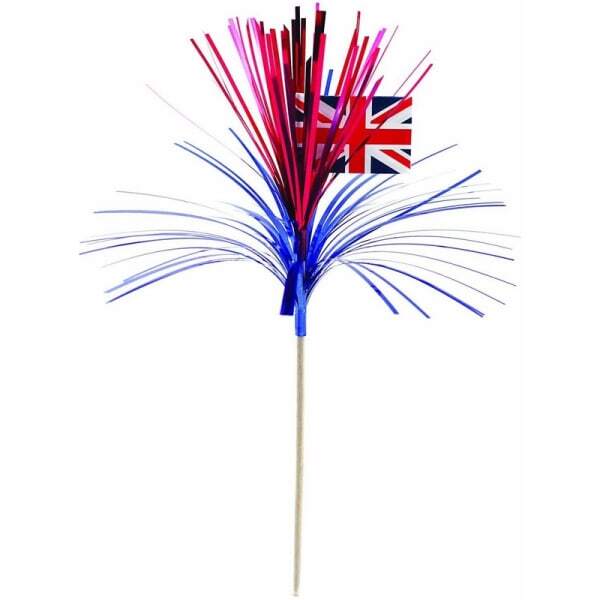 Amscan Best Of British Union Jack Cascade Picks (Pack of 10)