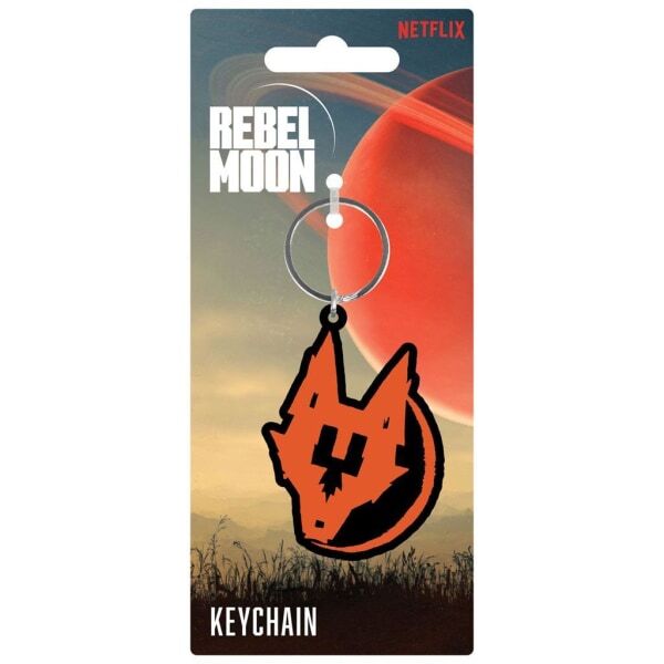 Rebel Moon Resistance Wolf PVC Keyring