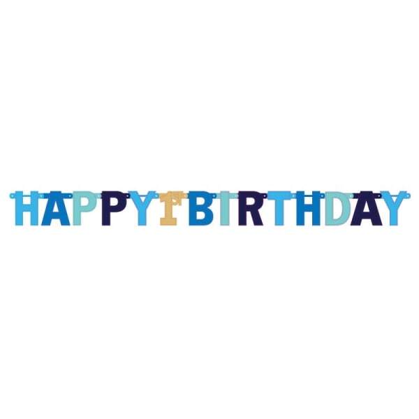 Amscan Cardstock Letter 1st Birthday Banner