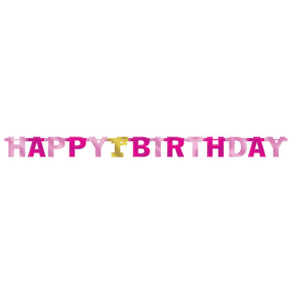 Amscan Cardstock Letter 1st Birthday Banner