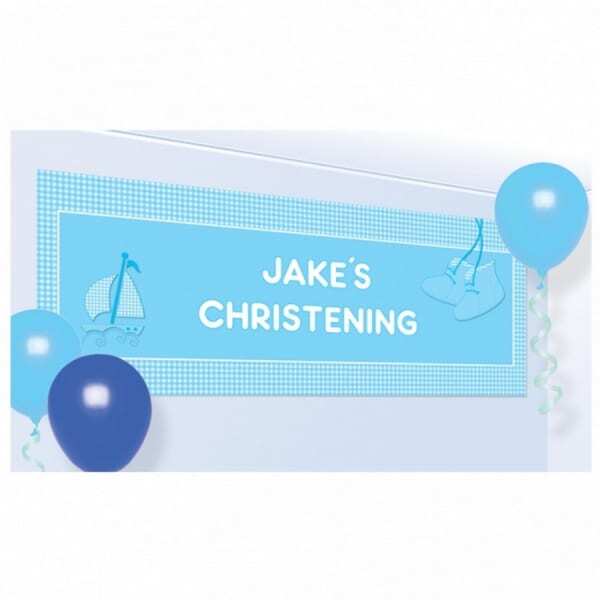 Amscan Booties Christening Banner