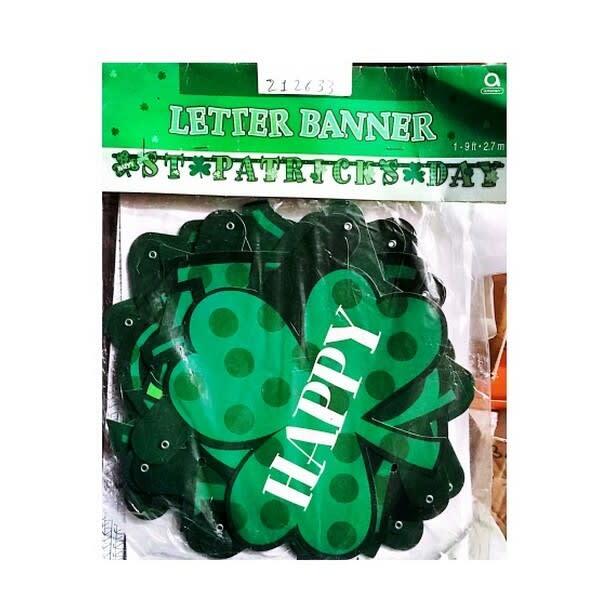 Amscan Happy Letter St Patricks Day Banner