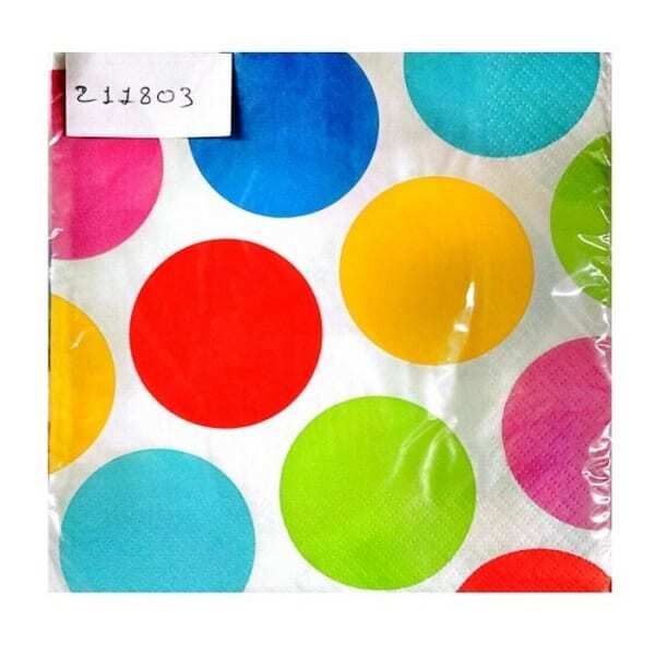 Amscan Cabana Dots Napkins (Pack of 16)