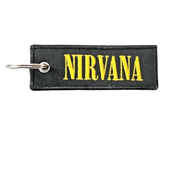 Nirvana Double-Sided Logo Keyring