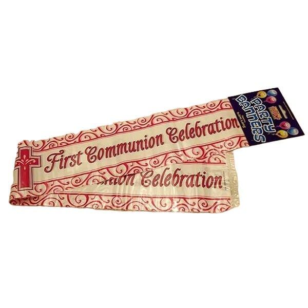 Cross First Holy Communion Banner