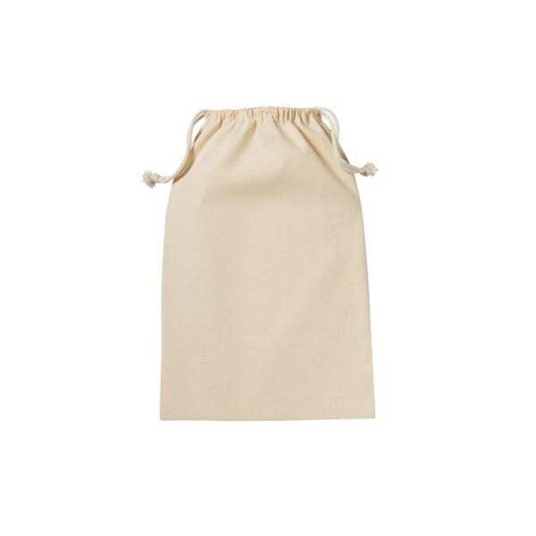 Nutshell Recycled Cotton Drawstring Bag (20cm x 14cm)