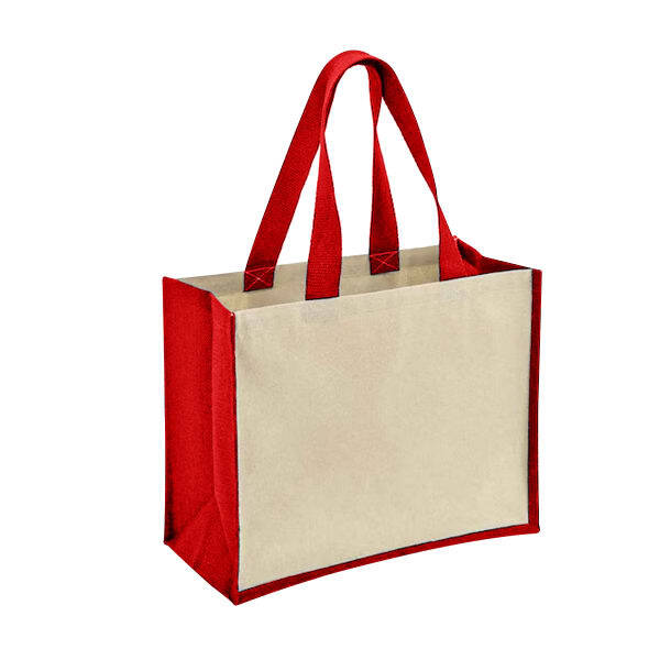 Bullet Varai Canvas/Jute Shopping Bag (19 x 42.2 x 32.5cm)