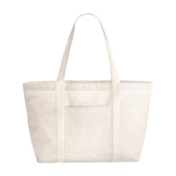 Westford Mill Striped Organic Cotton Shopper Bag