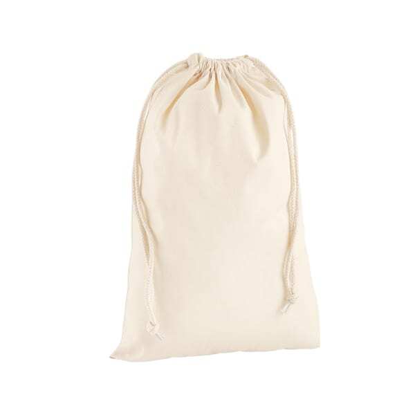 Westford Mill Premium Cotton Stuff Bag (23cm x 34cm)