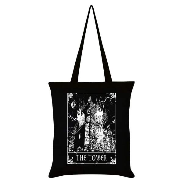 Deadly Tarot The Tower Tote Bag